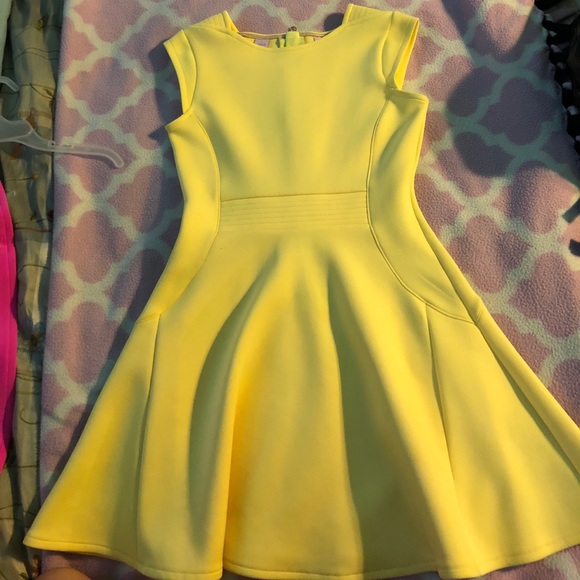 ted baker girls yellow dress